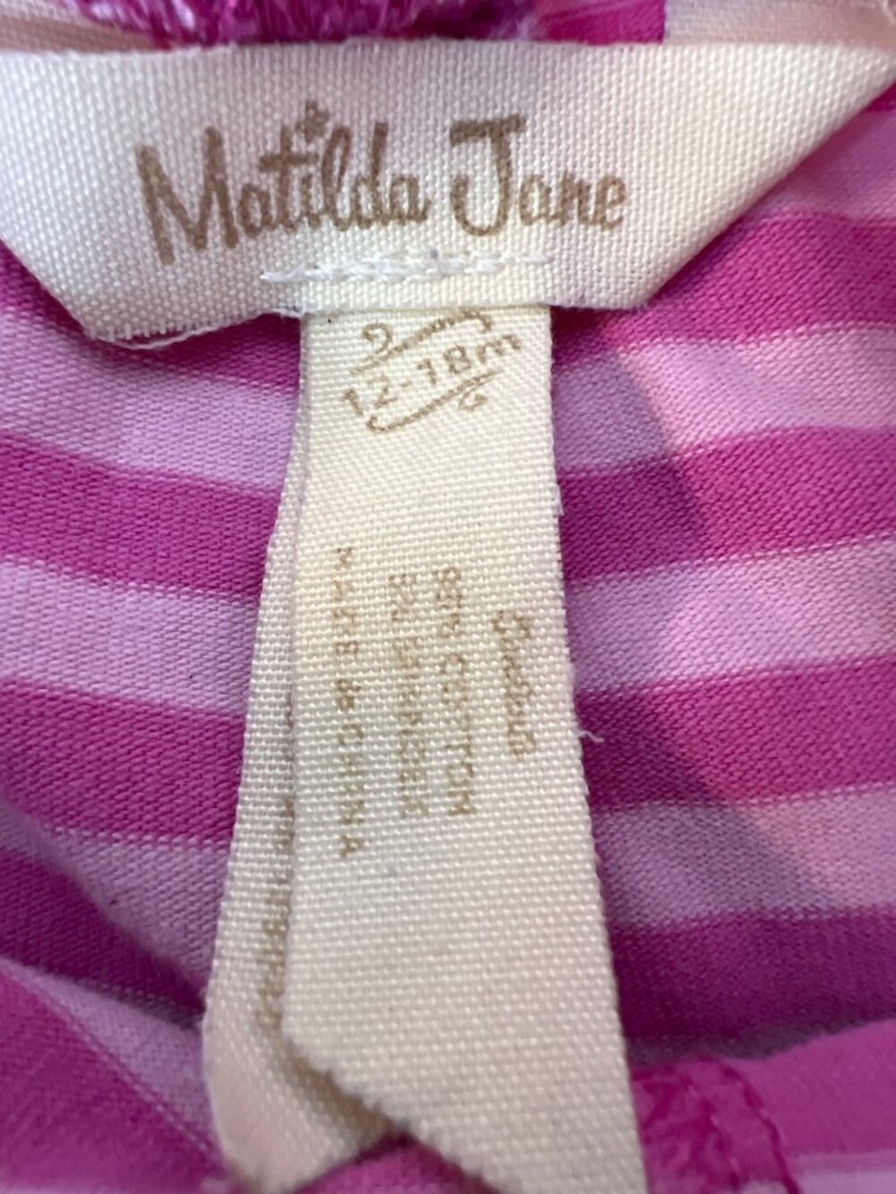 Matilda Jane PLATINUM Cotton Candy Ruffles Leggings - Size 12-18 MOS Pink - Picture 2 of 4